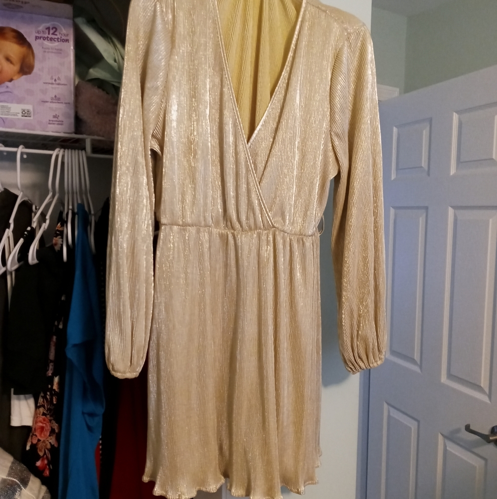 Gold sparkle dress